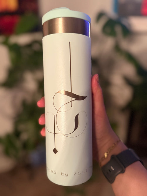 Elegant Arabic Calligraphy Water Bottle – Custom Engraved